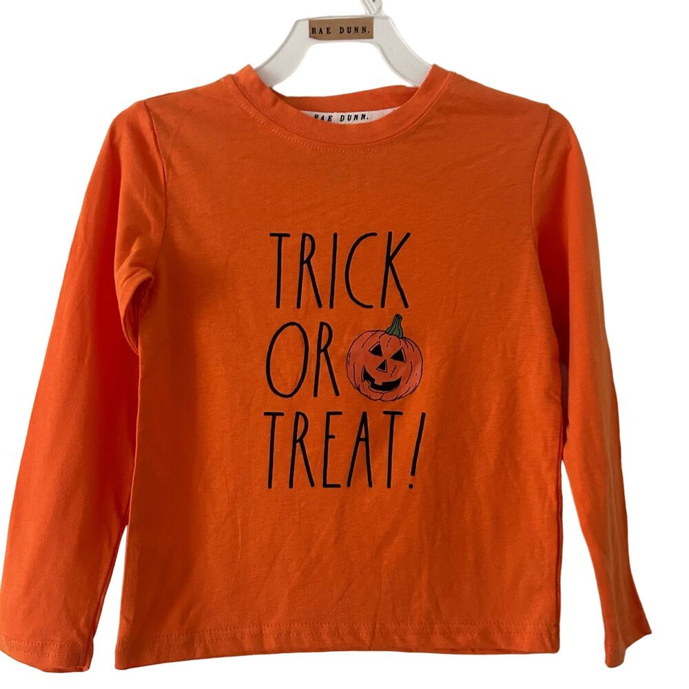 5/$25 Rae Dunn Girl's Trick or Treat Halloween Tee T-Shirt Size 5 New